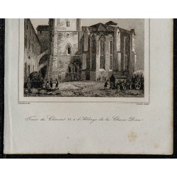 1844 - Tour de Clément VI à l'Abbaye de la Chaise-Dieu 
