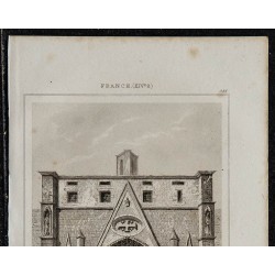 1844 - Vue de l'église du Saint-Sépulcre à Paris 