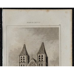 1844 - Vue de la Collégiale Notre-Dame d'Écouis 