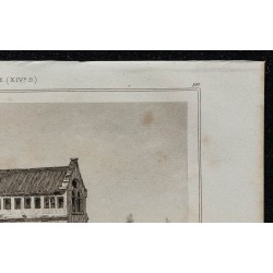 1844 - Vue de l'abbaye de Marmoutiers 