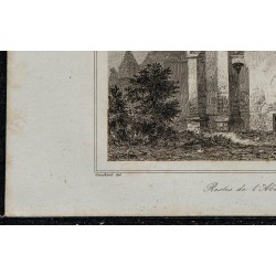 1844 - Vue de l'abbaye de Marmoutiers 
