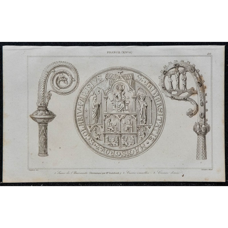1844 - Sceau de l'Université de Paris 