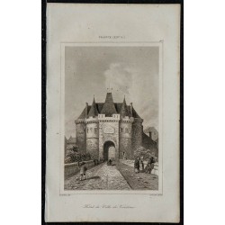 1844 - Vue de l'Hôtel de Ville de Vendôme 