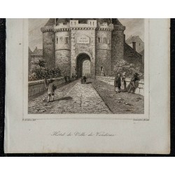 1844 - Vue de l'Hôtel de Ville de Vendôme 