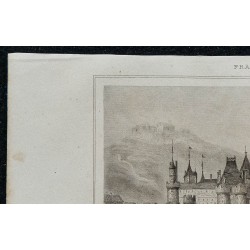1844 - Vue du château du Louvre sous Charles V 