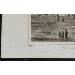 1844 - Vue du château du Louvre sous Charles V 