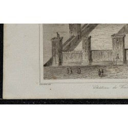 1844 - Vue du château de Vincennes 