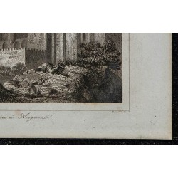1844 - Vue du Palais des Papes à Avignon 
