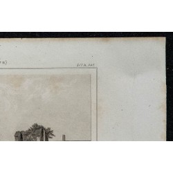 1844 - Vue des restes du Palais Ducal à Caen 