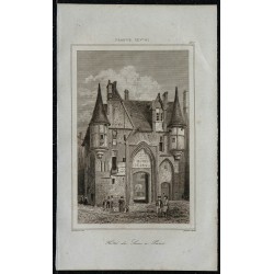 1844 - Vue de l'Hôtel de Sens à Paris 