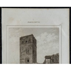 1844 - Vue de la Tour du Pape Jean XXII à Cahors 