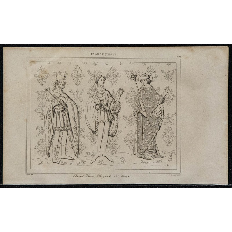 1844 - Portrait du roi Saint Louis 