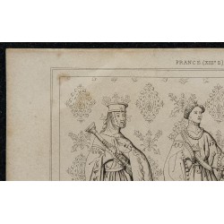 1844 - Portrait du roi Saint Louis 