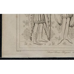 1844 - Portrait du roi Saint Louis 