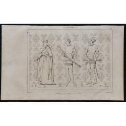 1844 - Religieux et sergents d'armes du 13ème siècle 