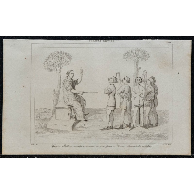 1844 - Scène didactique de Gaston Phébus 