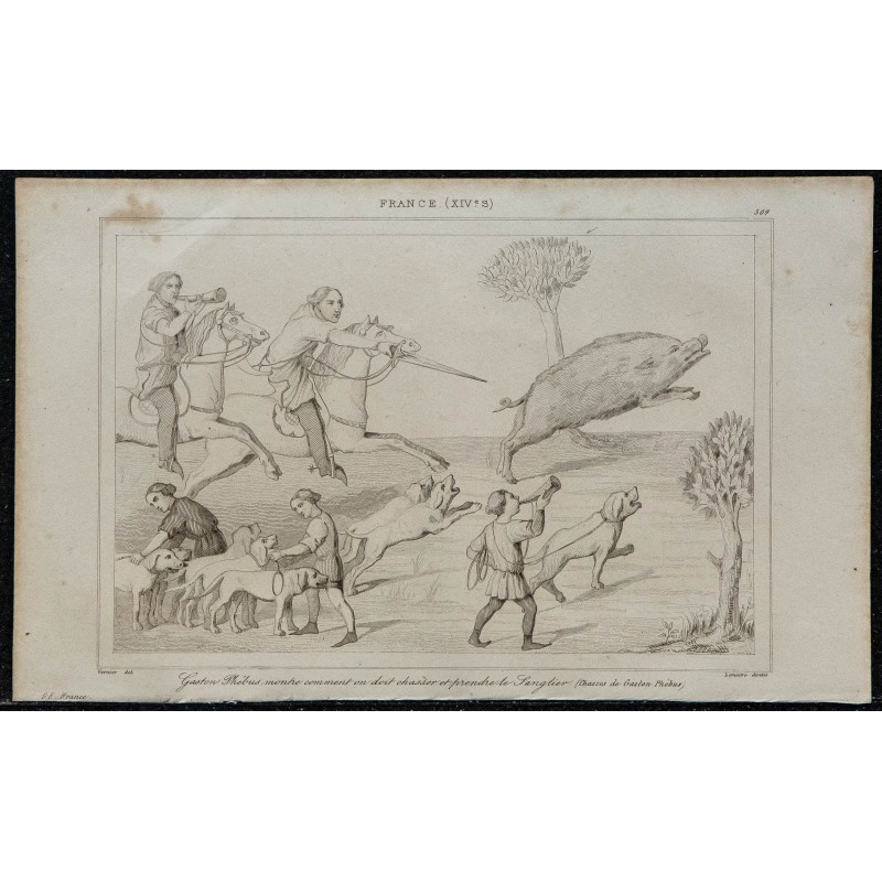 1844 - Chasse au sanglier par Gaston Phébus 