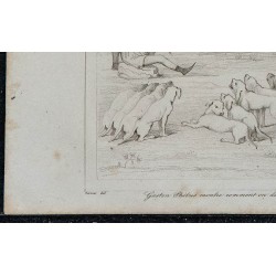 1844 - Scène de chasse avec Gaston Phébus 