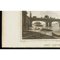 Gravure de 1829 - Pont Sainte Maxence - 4