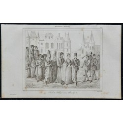 1844 - Scène de noce sous le règne de Charles V 