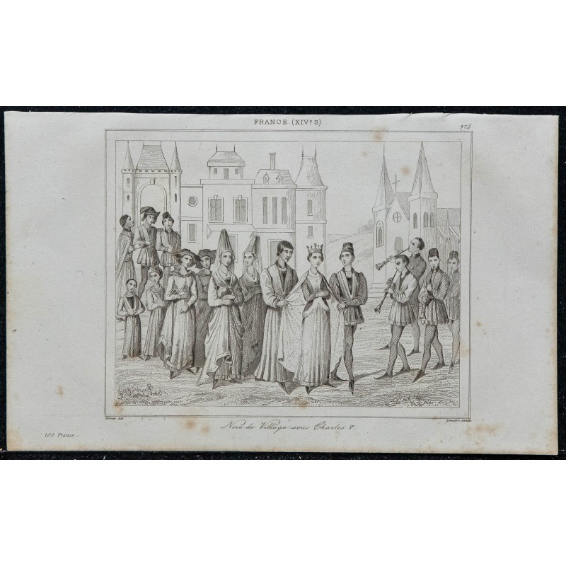 1844 - Scène de noce sous le règne de Charles V 