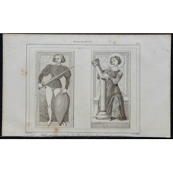 1844 - Cartes à jouer médiévales de Jacquemin Gringonneur 