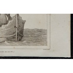 1844 - Scène de navigation médiévale avec Lancelot 