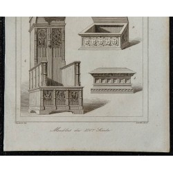 1844 - Mobilier du 14ème siècle 