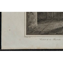 1844 - Intérieur du cachot de la Bastille 