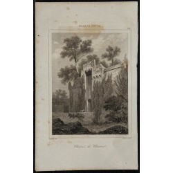 1844 - Vue du château de Clisson 