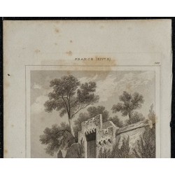 1844 - Vue du château de Clisson 