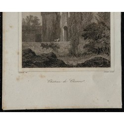 1844 - Vue du château de Clisson 