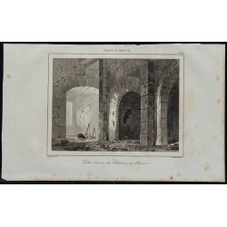 1844 - Vue des salles basses du Château de Clisson 