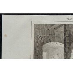 1844 - Vue des salles basses du Château de Clisson 