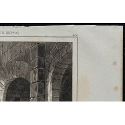 1844 - Vue des salles basses du Château de Clisson 