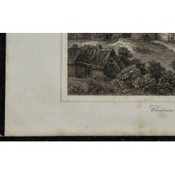 1844 - Vue du château de Pierrefonds 