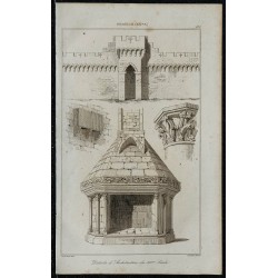 1844 - Détails architecturaux du 14ème siècle 