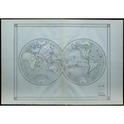 1850 - Mappemonde 