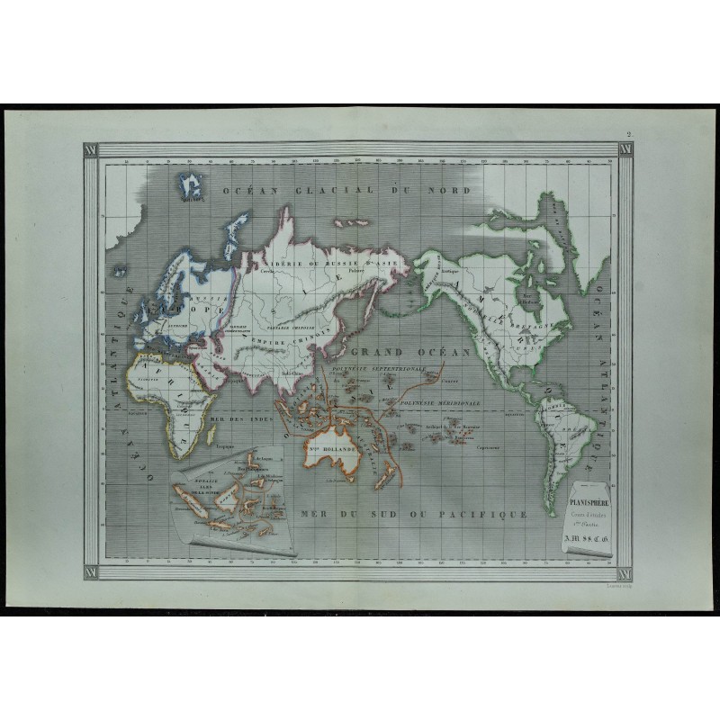 1850 - Planisphère 