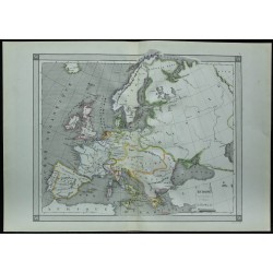 1850 - Carte de l'Europe 