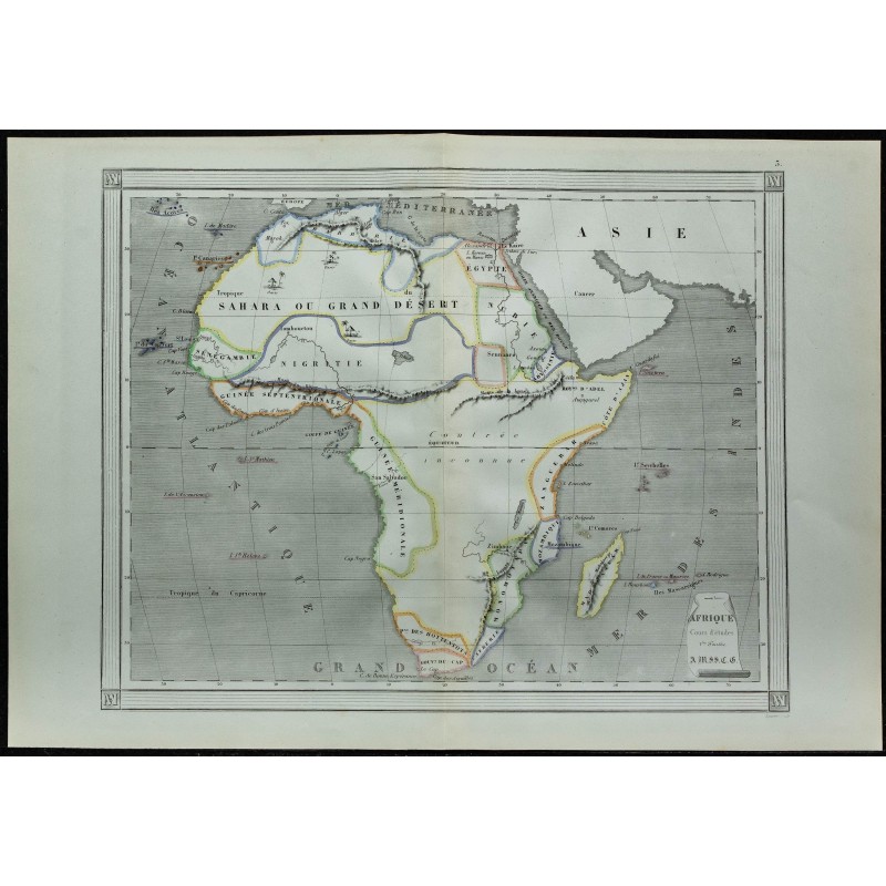 1850 - Carte de l'Afrique 