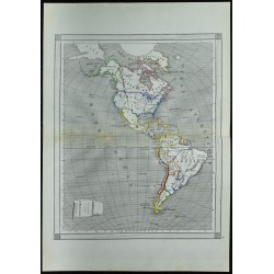 1850 - Carte des Amériques 