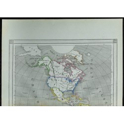 1850 - Carte des Amériques 