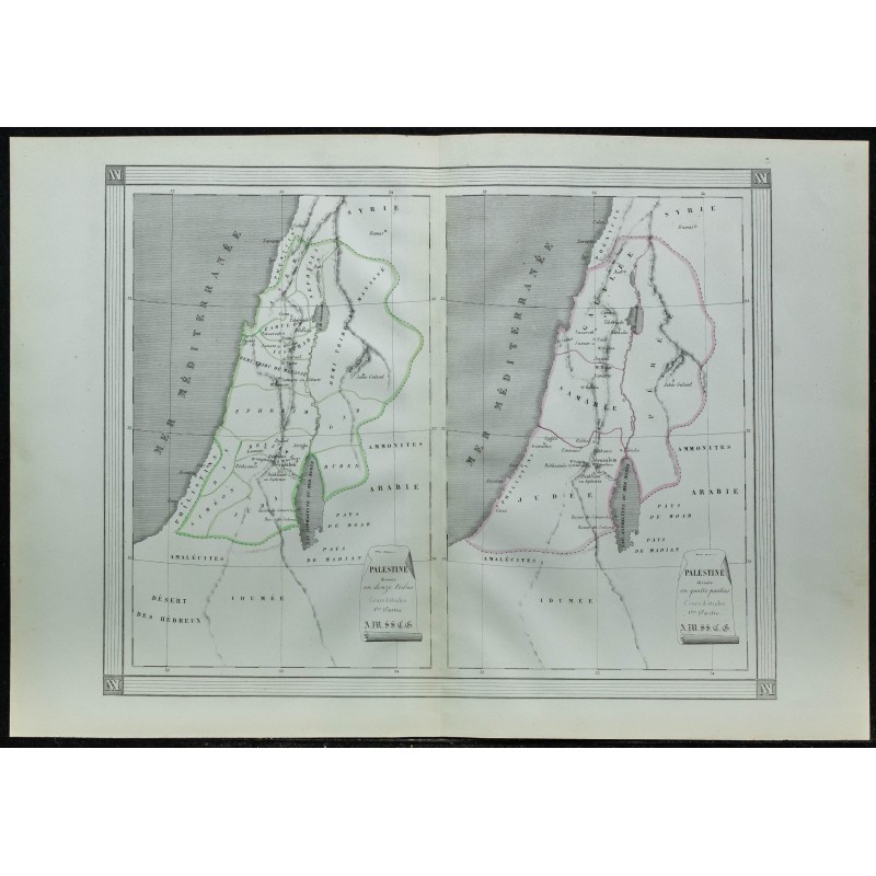 1850 - Carte de la Palestine 1850 - Carte de la Palestine