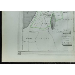 1850 - Carte de la Palestine 