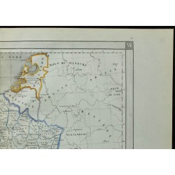 1850 - Carte de France et pays limitrophes 