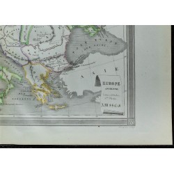 1850 - Carte de l'Europe ancienne 