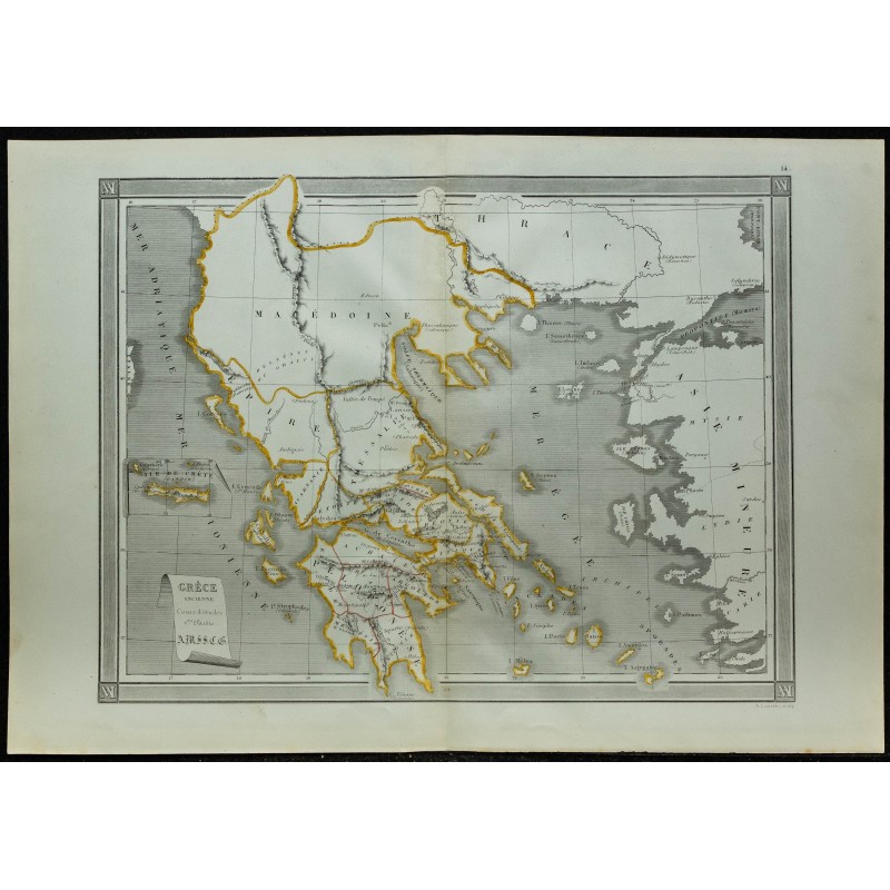 1850 - Carte de la Grèce 