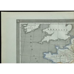 1850 - Carte de la Gaule Transalpine 