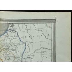 1850 - Carte de la Gaule Transalpine 